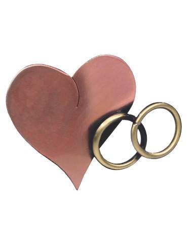 Trofeo con anillos de boda