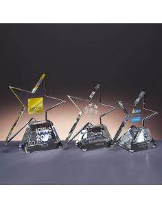 Trofeo de cristal estrella
