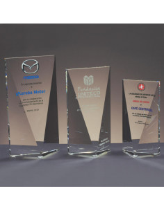 Placa de cristal personalizada