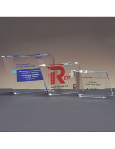 Placa de metacrilato romboide