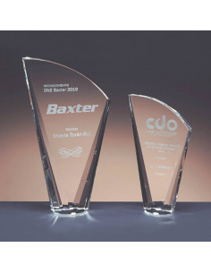 Placa de cristal en chorro...