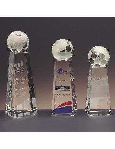 Trofeo de cristal con bola  - 2